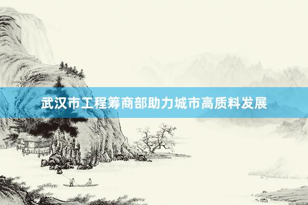 武汉市工程筹商部助力城市高质料发展